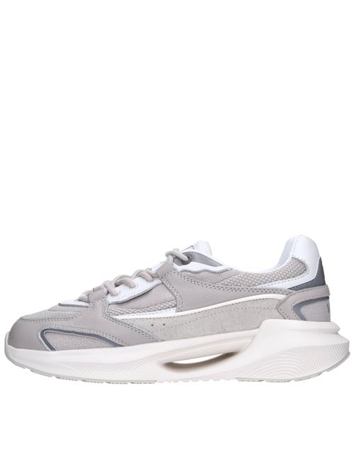 Sneakers in pelle e tessuto D.A.T.E. | VELA HYBRID LIGHTGRIGIO-BIANCO